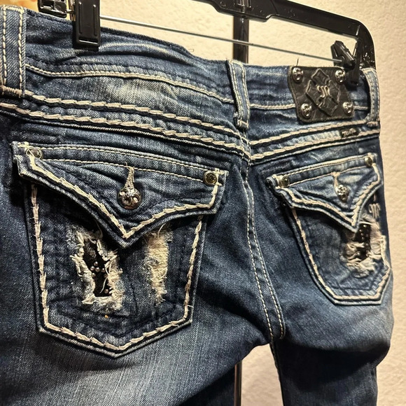 Miss me studded/rigged jeans size 27 - Picture 9 of 15